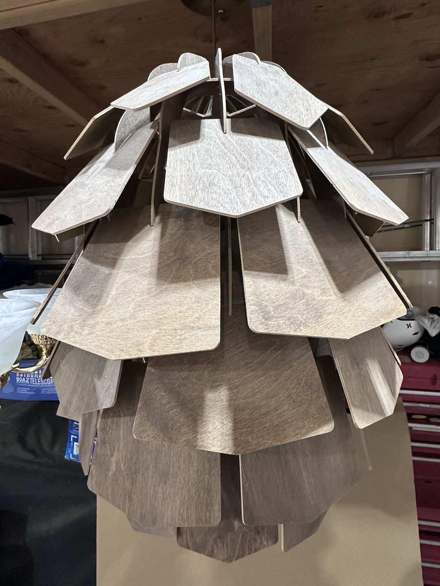 Pinecone pendant light