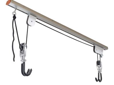 New Garage Aluminum Bicycle Roof Pulley Lift
