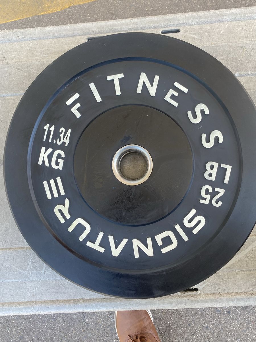 25LB PAIR OF BUMPER PLATES barbell weights