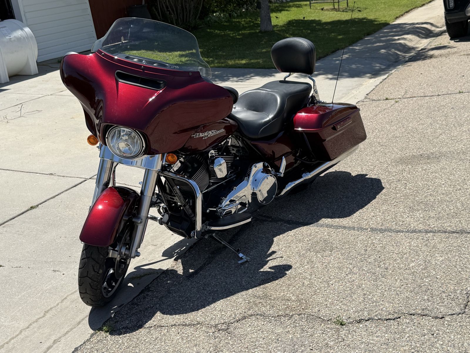 Harley-Davidson Street Glide Touring FLHX 2015 Motorcycle - Beautiful “Mysterious Red Sunglo”, 103 Engine