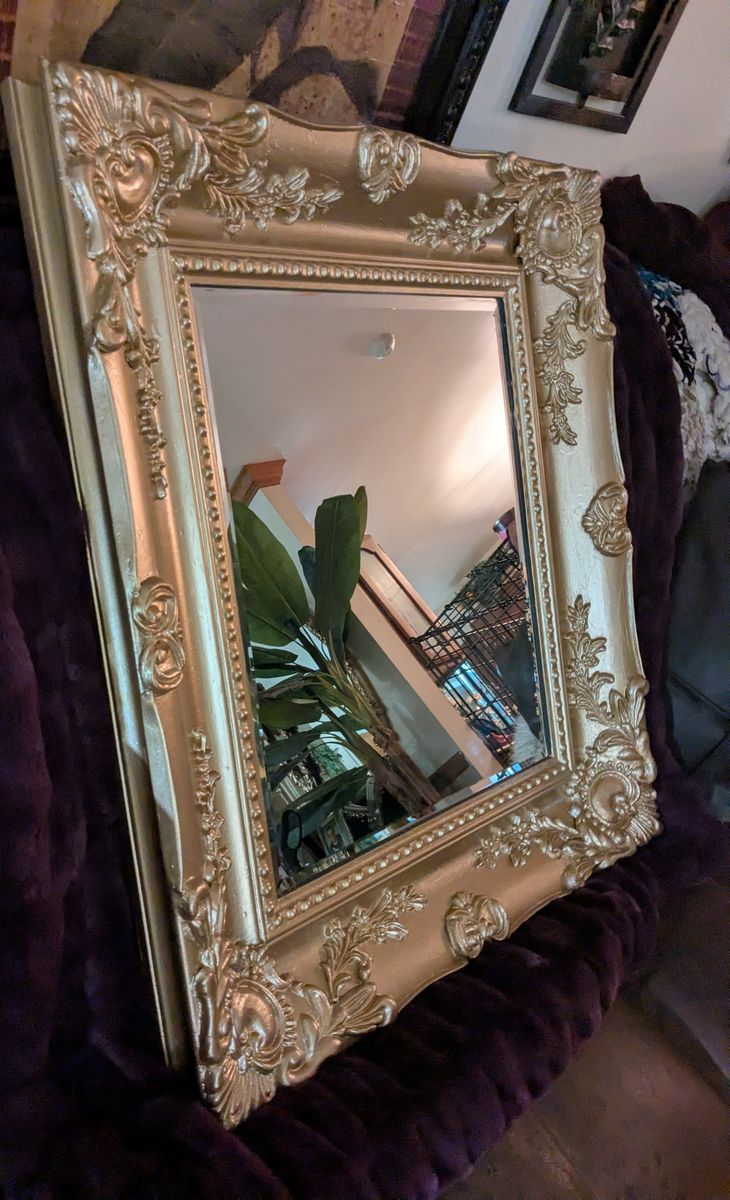 Vintage Gold Elegant solid wood Wall Mirror
