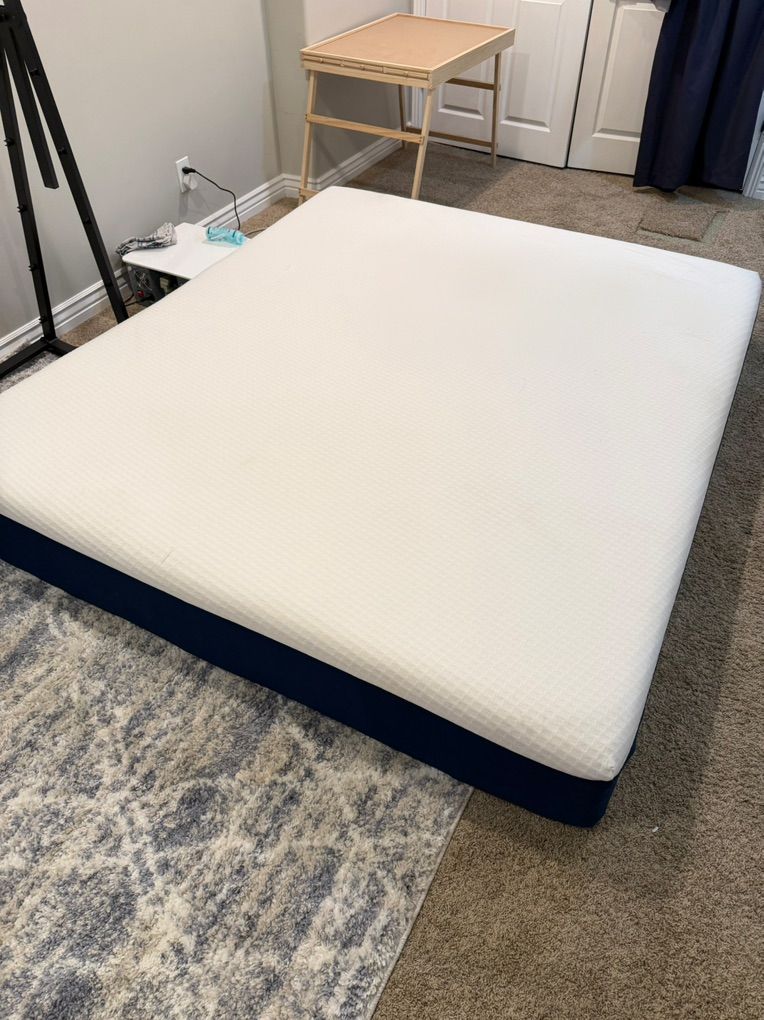Lightly Used King Mattress And Frame