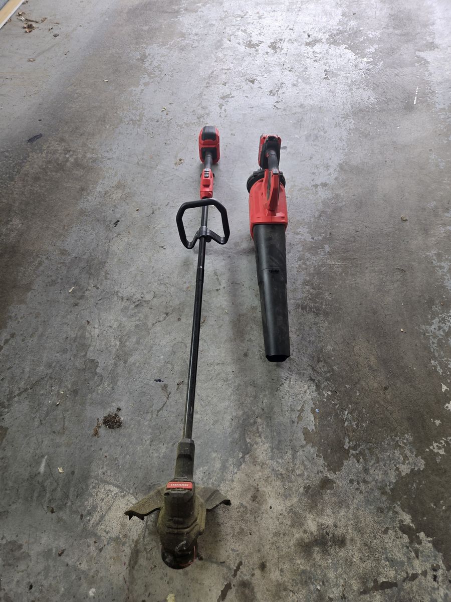 Craftsman V20 Brushless Leaf Blower & String Trimmer Combo w/ 5.0Ah Battery + Charger