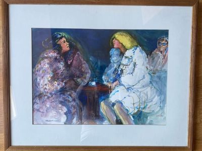 Original signed watercolor by Utah artist Dottie Miles.
