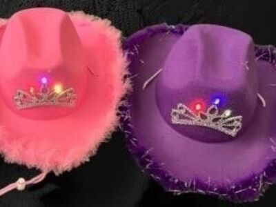 Color LED Cosplay Cowgirl Hat
