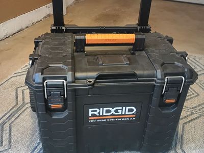 Ridgid Tools Telescoping Handle Modular Toolbox Tote Pro Gear System Gen 2