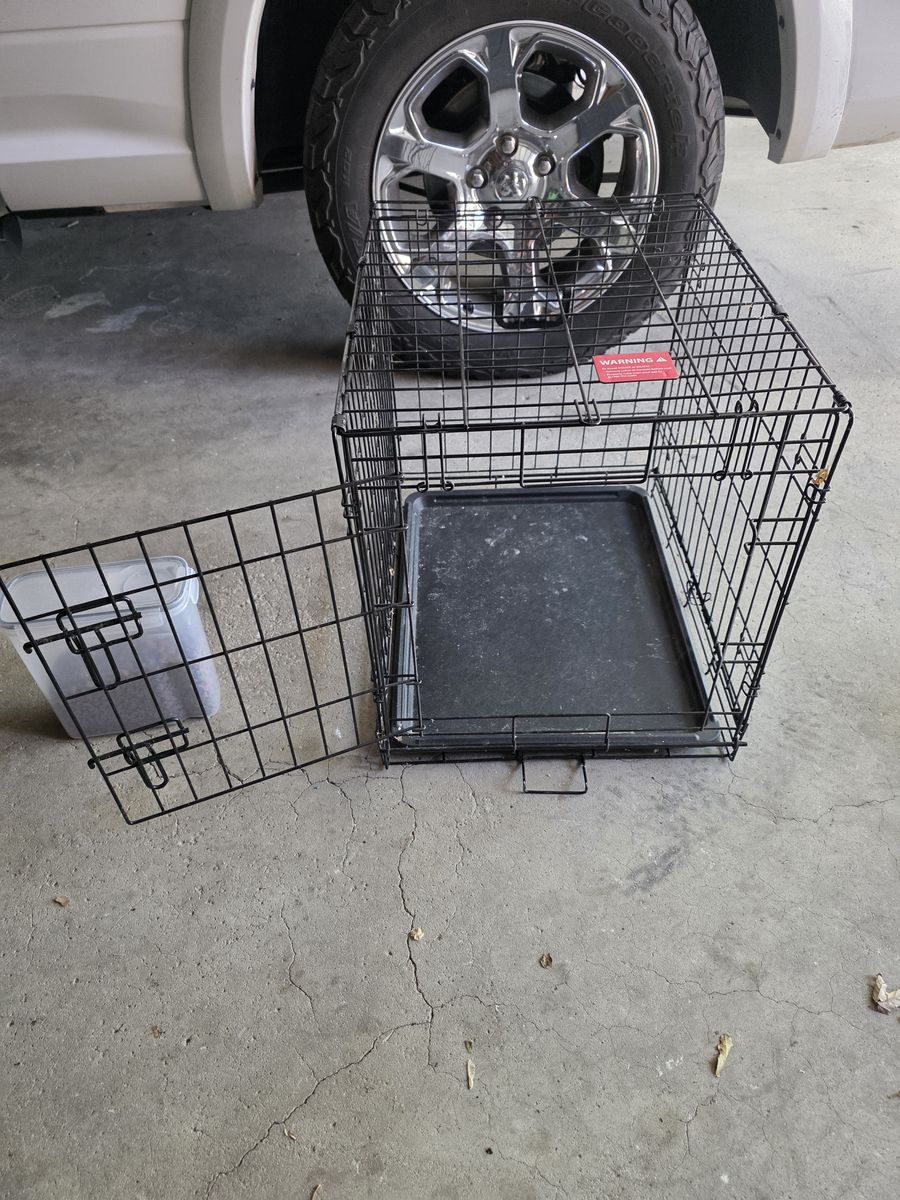Metal Fordable Animal Crate 18x21x24