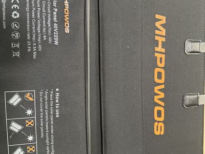 MHPOWOS 40V 220W Portable Foldable Solar Panel Charger