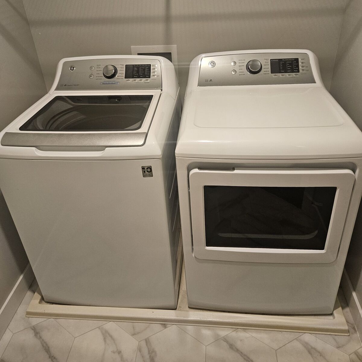 GE washer and dryer 6 years old.