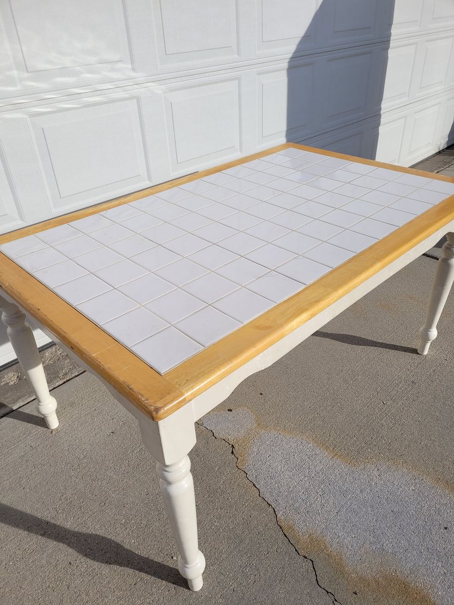 Tile top table
