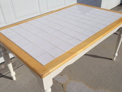 Tile top table