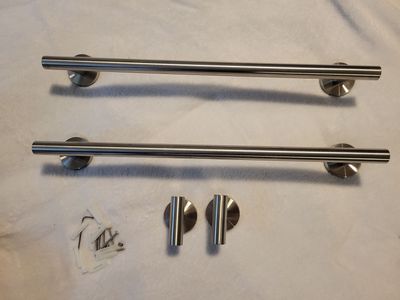 2 Bathroom towel racks w/ 2 hand towel hooks (new never been used) - $15 for both or $10 each