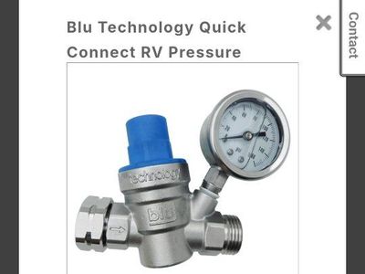 Blu Technology Quick Connect RV Pressure Regulator - Stainless Steel
