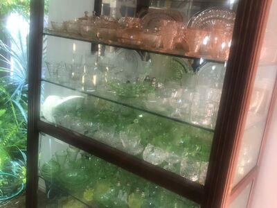 Depression glass collection