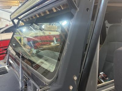Jeep TJ light bar and mounting bracket.