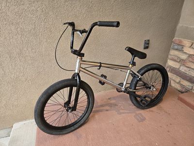 BMX Bike - Chrome Finish with Black Accents