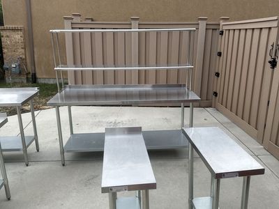 Stainless Steel Commercial Prep Tables