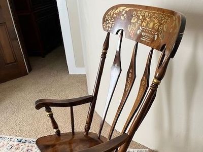 Solid wood rocking chair