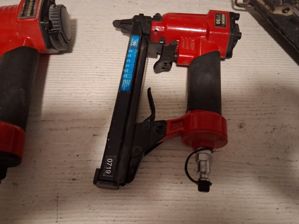 Arrow PT50 Pneumatic Staple Gun - Red/Black, Industrial Grade, Air Powered