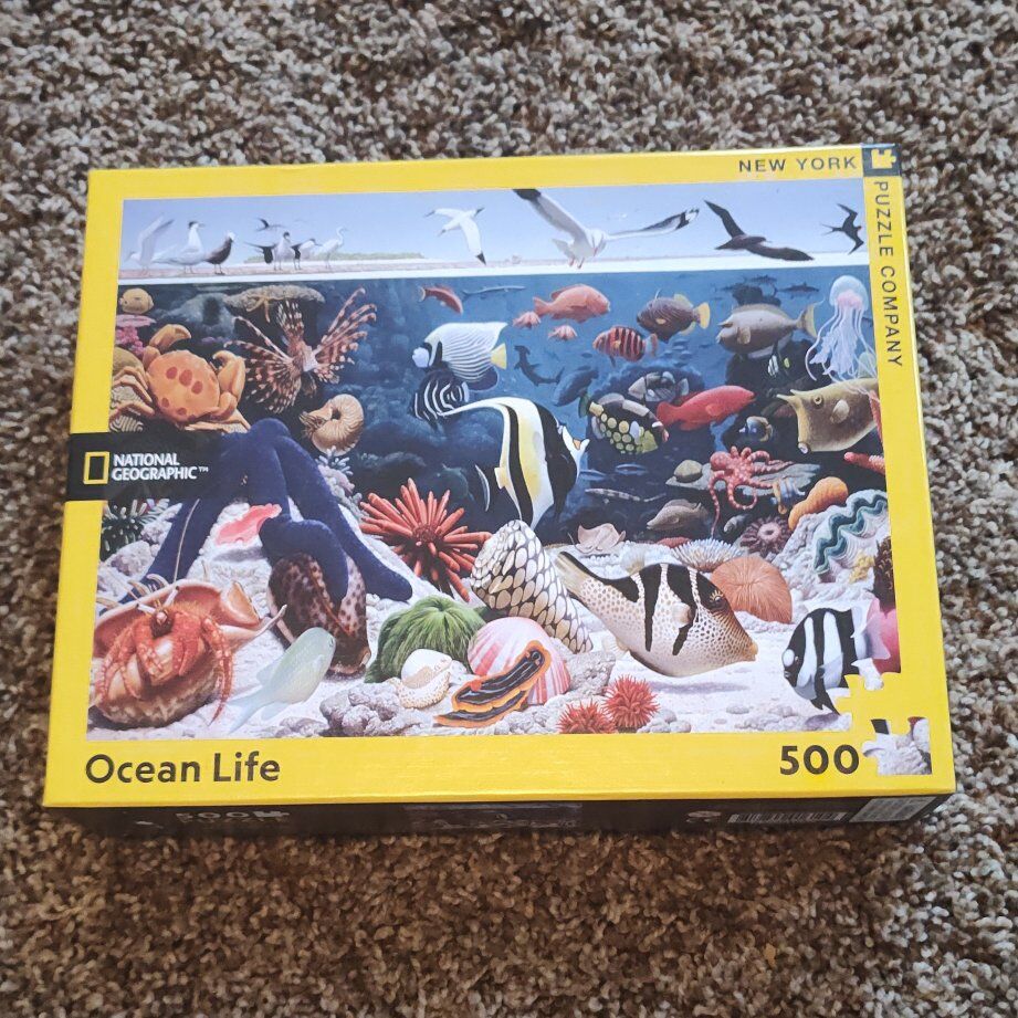 Ocean life puzzle 500 piece New York Puzzle company