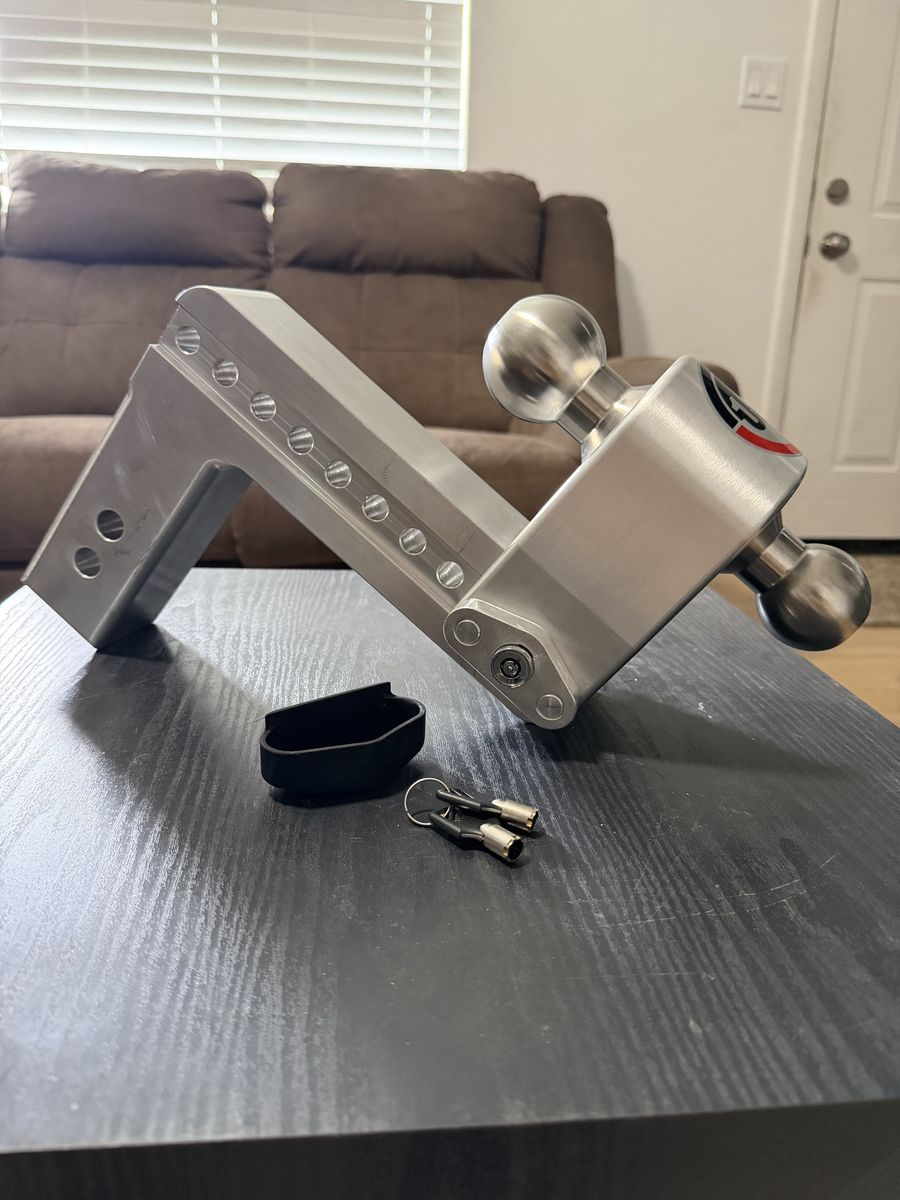 Aluminum Trailer Hitch 8” Drop & 2.5” Shank
