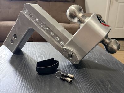 Aluminum Trailer Hitch 8” Drop & 2.5” Shank