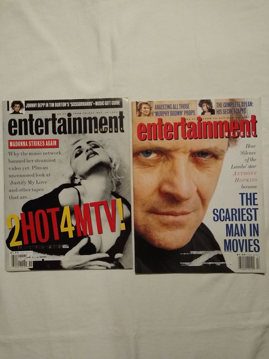 Vintage Entertainment Weekly Magazines