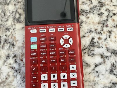 Texas Instruments TI-84 Plus CE Python Graphing Calculator - Red, EUC