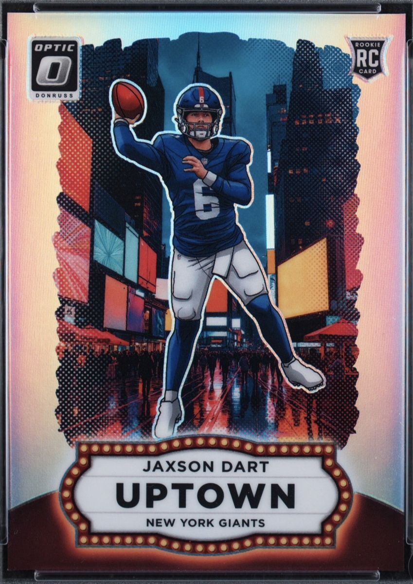 2025 Donruss Optic Jaxson Dart Uptown Rookie RC #11 New York Giants