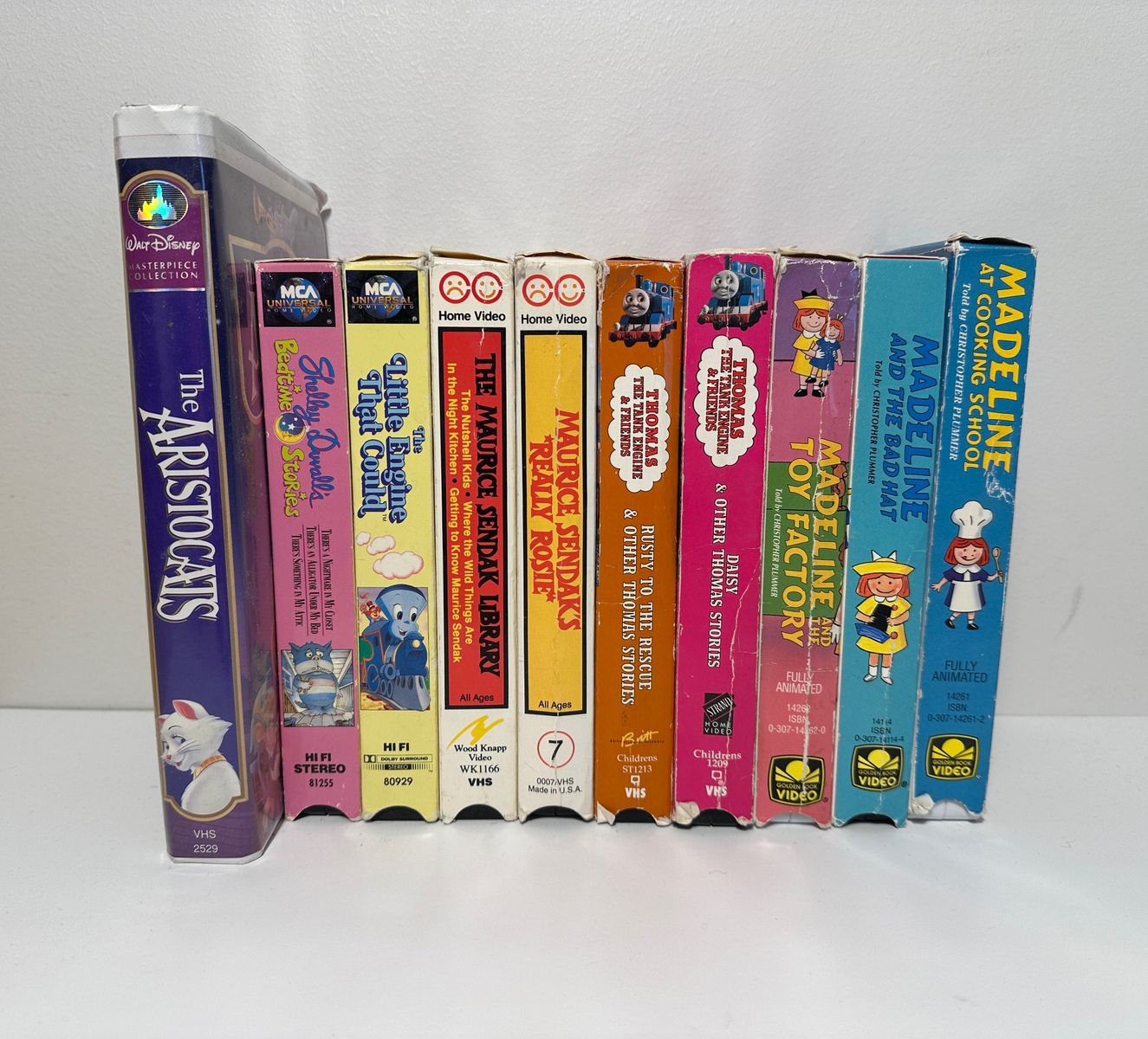 10 Untested Children's VHS Tapes