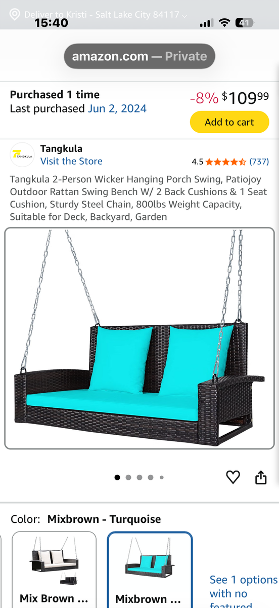 Hanging Porch Swing