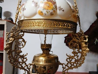 brass chandelier