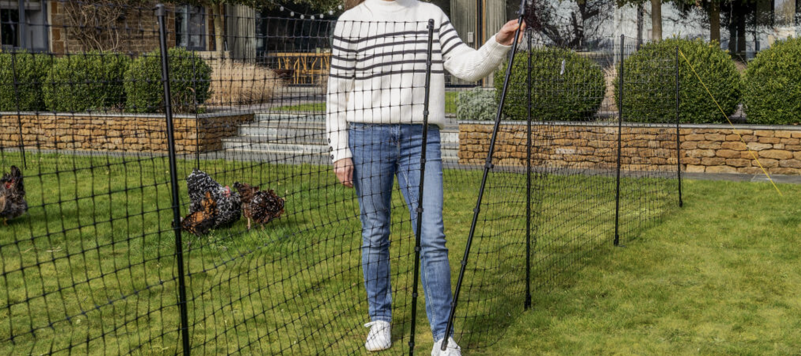 Omlet Chicken Fencing High Poultry Netting with Door
