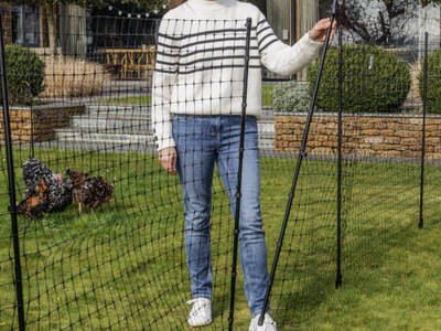 Omlet Chicken Fencing High Poultry Netting with Door
