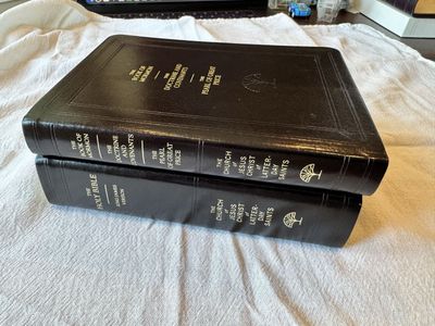 2016-2017 LDS Employee Gift Leather Scripture Set - New KJV Holy Bible & Book of Mormon