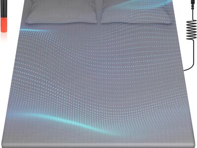 NEW Grounding Sheet, 90% Organic Cotton+10% Pure Silver Organic Grounded Sheet with Static Grounding Cord and Test Pen size King