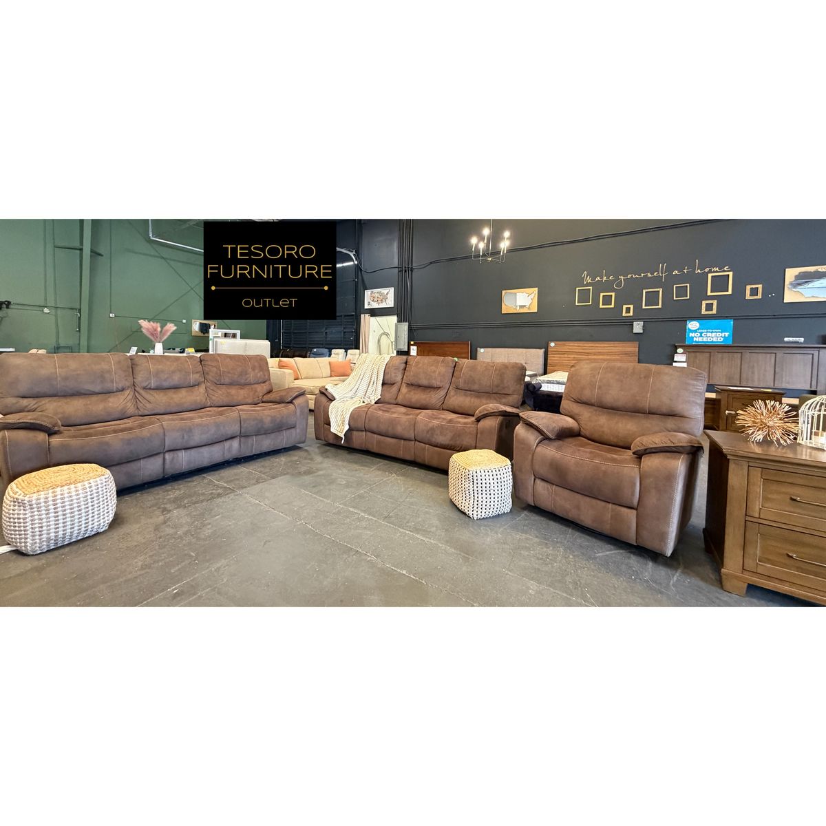 MODERN UPHOLSTERY BARCALOUNGER SOFA SET WE OFFER DELIVERY