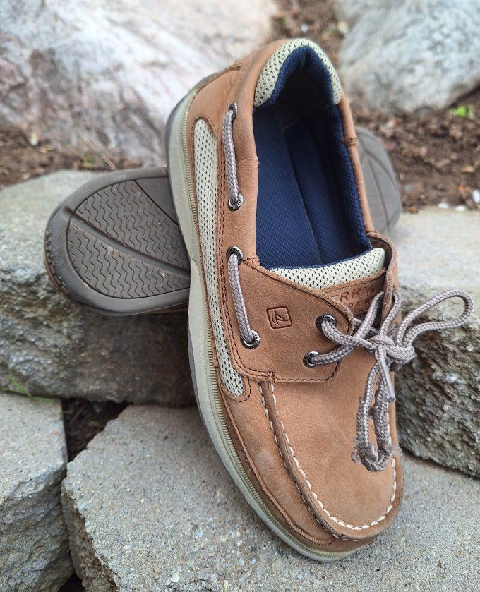 Sperry Top Sider Boys Leather Boat Shoes 5.5