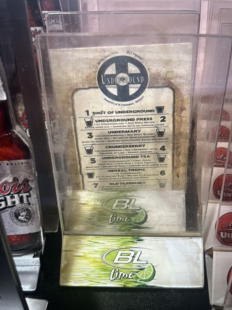 Bus Light Lime table Picture/advertisement Holder