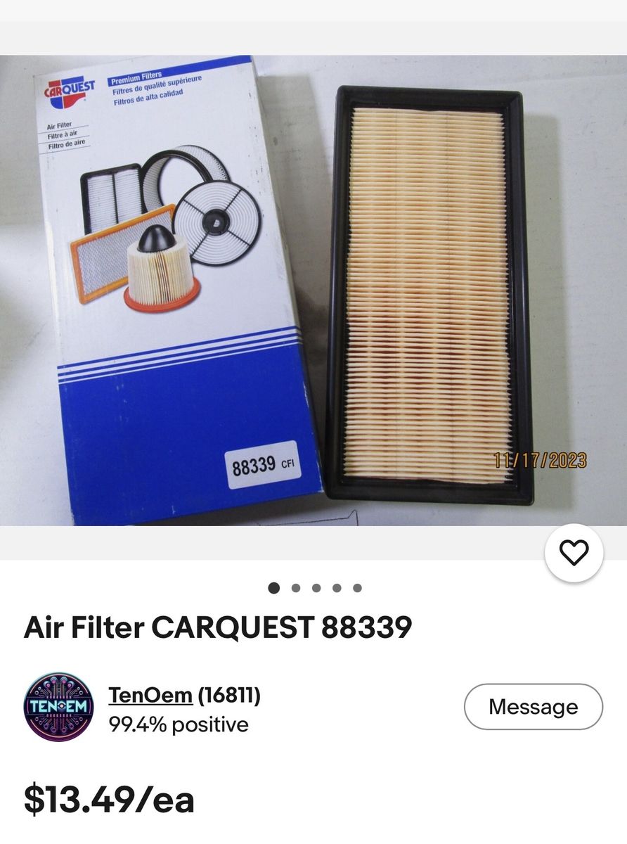 CARQUEST air filter