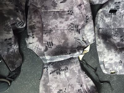 Kryptek Typhon Camo Full Set Car Seat Covers front and rear for 2021 Yoyota Tacoma.