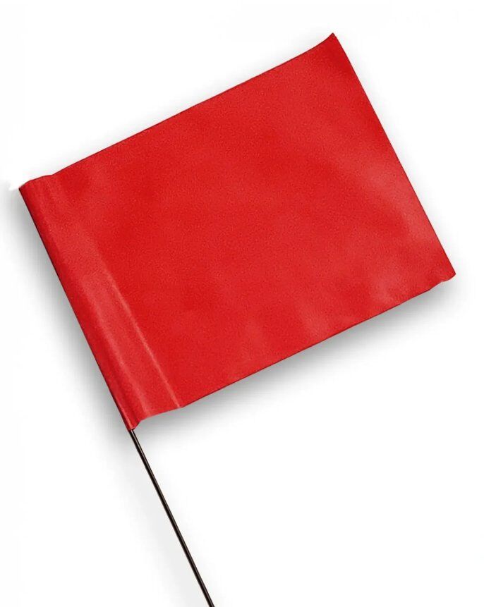 Red Marking Flags 50 Pack