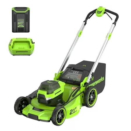 Greenworks 60V 21" Push Lawn Mower + Battery