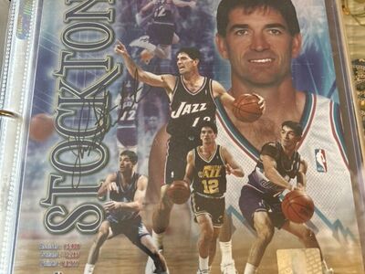 John Stockton Autograph Utah Jazz 8x10 Photo Auto