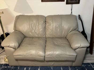 Leather Loveseat Couch
