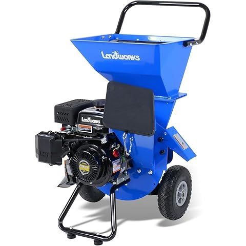 Gas Powered Wood Chipper w/ Collection Bag