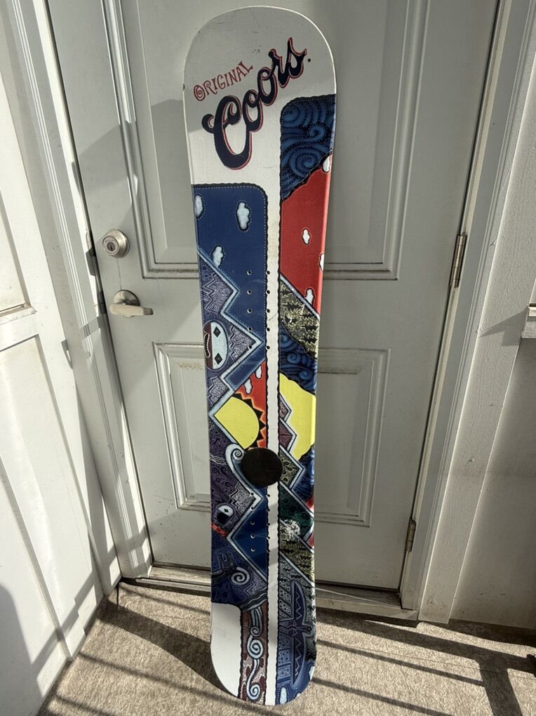 158cm Vintage Coors Light Snowboard