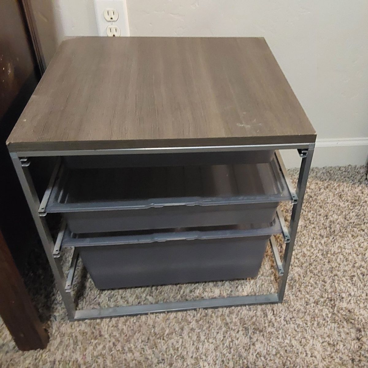 Nightstand / Storage Shelf Unit – $20