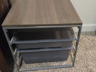 Nightstand / Storage Shelf Unit – $20
