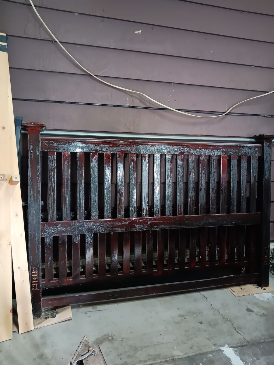 California king wood frame